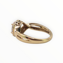 Load image into Gallery viewer, 2720: Vintage 9ct Gold Pink Morganite 22 Natural Sparkling Diamonds Dress Ring