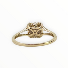 Load image into Gallery viewer, 2721: 14ct Gold Cognac Quartz Natural Chocolate Diamonds Ring