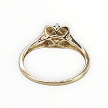 Load image into Gallery viewer, 2721: 14ct Gold Cognac Quartz Natural Chocolate Diamonds Ring