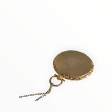 Load image into Gallery viewer, 2736 Victorian 9ct Gold Large Ornate Black Onyx Pendant & Chain (55cm)