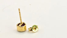Load image into Gallery viewer, 2639 Vintage 18ct Gold Round Cut Rubies Stud Earrings