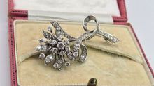 Load image into Gallery viewer, 2658: Antique Art Deco Floral Diamonds (2.7ct) Spray Brooch - Truly exceptional