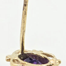 Load image into Gallery viewer, 2664: Vintage 9ct Gold Amethyst Stud Earrings