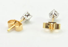 Load image into Gallery viewer, 2772- Vintage 18ct Gold Diamond (0.2ct) Stud Earrings