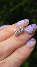 Load image into Gallery viewer, 2816 Vintage 18ct Gold Natural Sparkling Diamonds Stud Earrings