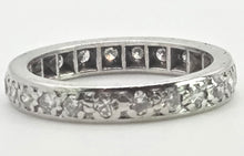 Load image into Gallery viewer, 2946: Vintage 18ct White Gold Natural Diamonds (1.2ct) Full-Eternity Ring