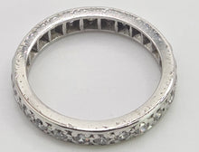 Load image into Gallery viewer, 2946: Vintage 18ct White Gold Natural Diamonds (1.2ct) Full-Eternity Ring
