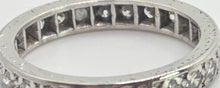 Load image into Gallery viewer, 2946: Vintage 18ct White Gold Natural Diamonds (1.2ct) Full-Eternity Ring