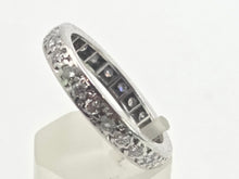 Load image into Gallery viewer, 2946: Vintage 18ct White Gold Natural Diamonds (1.2ct) Full-Eternity Ring