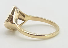 Load image into Gallery viewer, 2952: Vintage & Rare Hessonite Garnet Sparkling Natural Diamonds Statement Ring