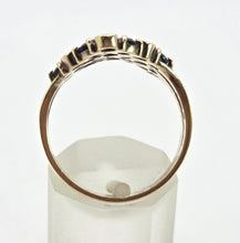 Load image into Gallery viewer, 2974: Vintage 9ct Gold Multi-Precious Gemstones Cocktail Ring- From 1978
