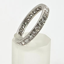 Load image into Gallery viewer, 2667: Vintage Platinum 24 Natural Sparkling Diamonds (1.3ct) Eternity Ring- Size S
