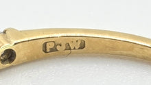 Load image into Gallery viewer, 2980: Vintage 18ct Gold 11 natural Sparkling Diamonds Half-Eternity/Stacker Ring