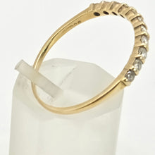 Load image into Gallery viewer, 2980: Vintage 18ct Gold 11 natural Sparkling Diamonds Half-Eternity/Stacker Ring