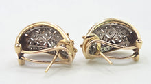 Load image into Gallery viewer, 2845: Vintage 9ct Gold 78 Natural Diamonds Stud Clip Earrings