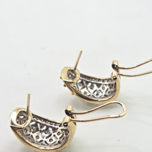 Load image into Gallery viewer, 2845: Vintage 9ct Gold 78 Natural Diamonds Stud Clip Earrings