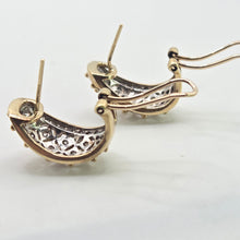 Load image into Gallery viewer, 2845: Vintage 9ct Gold 78 Natural Diamonds Stud Clip Earrings