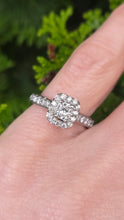 Load image into Gallery viewer, 9036 Vintage: Art Deco Style Platinum 35 Natural Sparkling Diamonds (0.77ct) Ring