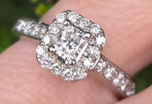 Load image into Gallery viewer, 9036 Vintage: Art Deco Style Platinum 35 Natural Sparkling Diamonds (0.77ct) Ring