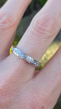 Load image into Gallery viewer, 2946: Vintage 18ct White Gold Natural Diamonds (1.2ct) Full-Eternity Ring