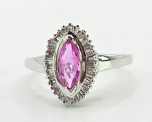 Load image into Gallery viewer, 2871: Vintage 9ct White Gold 32 Natural Diamonds (0.32ct) Dress Ring