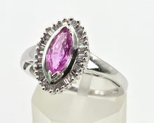 Load image into Gallery viewer, 2871: Vintage 9ct White Gold 32 Natural Diamonds (0.32ct) Dress Ring