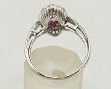 Load image into Gallery viewer, 2871: Vintage 9ct White Gold 32 Natural Diamonds (0.32ct) Dress Ring