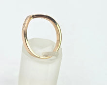 Load image into Gallery viewer, 2839: 18ct Gold 15 Diamonds Wishbone Dress/Stacker Ring