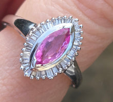 Load image into Gallery viewer, 2871: Vintage 9ct White Gold 32 Natural Diamonds (0.32ct) Dress Ring