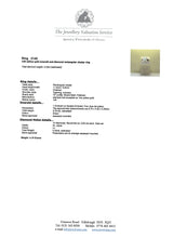 Load image into Gallery viewer, 2140: Vintage;: 14ct Gold Emerald Cut Emerald (0.79ct) 14 Diamonds (0.43ct) Ring - LUSH