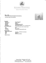 Cargar imagen en el visor de la galería, 2324: Vintage: 18ct Gold Blue Sapphires Diamonds Target Ring- From 1974