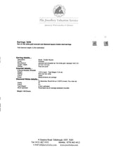 Load image into Gallery viewer, 2439 Vintage; 14ct Gold Emeralds Natural Sparkling Diamonds Art Deco Style Panel Earrings