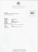 Load image into Gallery viewer, 2671: Vintage 18crt White Gold 7 Natural Round Full Cut Diamonds (0.5ct) Ring