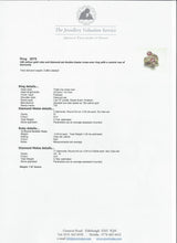 Load image into Gallery viewer, 2678: Vintage 18ct Natural Diamonds Rubies Flower Head Bypass Ring- Sparkling statement