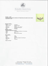 Load image into Gallery viewer, 2835 Vintage 18ct White Gold Padparadscha Sapphire Floral Necklace