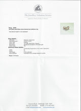 Load image into Gallery viewer, 2839: 18ct Gold 15 Diamonds Wishbone Dress/Stacker Ring