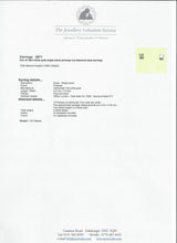 Load image into Gallery viewer, 2971: Vintage 18ct White Gold Princess Cut Diamonds Stud Earrings