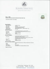 Load image into Gallery viewer, 2986: Vintage Platinum Emeralds Diamonds Dress Ring- Sensational