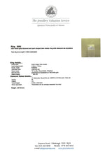 Load image into Gallery viewer, 6090: Vintage: 18ct White Gold Diamonds Encrusted Heart Shaped Ring- simply delightful