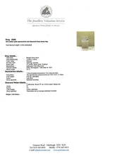 Load image into Gallery viewer, 6099:  Vintage: 18ct Gold Blue Aquamarine Twin Diamonds Dress Ring- From 1973