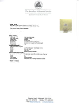 Load image into Gallery viewer, 6144 Vintage: 18ct Gold French Blue Sapphires 18 Diamonds Dress Ring