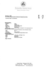 Load image into Gallery viewer, 9042: Vintage (1975) Exceptional 18ct White Gold Emeralds Diamonds Hoop Earrings- elegance personified