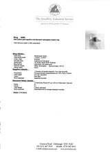 Load image into Gallery viewer, 9065: Vintage: 18ct Gold Blue Sapphire (2ct) Diamonds Art Deco Style Ring-