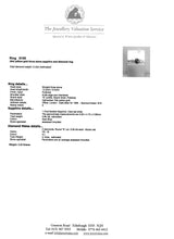 Load image into Gallery viewer, 2910: Vintage: 18ct Gold French Blue Sapphire Round Cut Diamonds Ring- "Three stone straight"