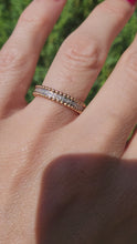 Load and play video in Gallery viewer, 2026: Vintage: 18ct Rose Gold 60 Diamonds Full-Eternity/Stacker Ring- Fabulous