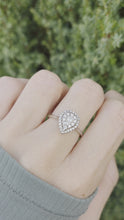 Load and play video in Gallery viewer, 2375 Vintage: 18ct White Gold 32 Natural Diamonds (0.5ct) Ring