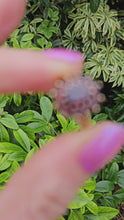 Cargar y reproducir el video en el visor de la galería, 0825: Vintage: 9ct Gold 13 Garnets Flower Head Ring- Date-Mark 1972