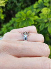 Load image into Gallery viewer, 6316: Vintage: 9ct Mixed Gold Champagne & White Diamonds Ring- 38 natural, sparkling diamonds