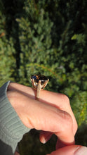 Load image into Gallery viewer, 9195 Vintage: Large 9ct Round Cut Smokey Quartz Ring