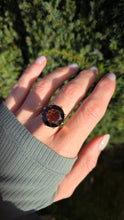 Load image into Gallery viewer, 9195 Vintage: Large 9ct Round Cut Smokey Quartz Ring
